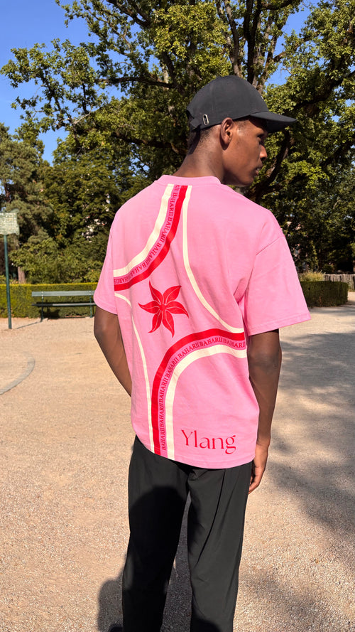 T-shirt Rose Baharii Oversize – Édition Signature