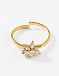Bague Ajustable Fleur — Ylang