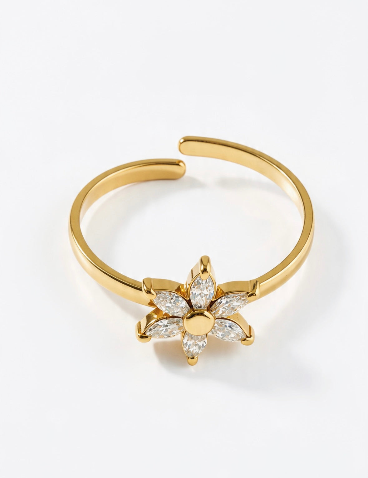Bague Ajustable Fleur — Ylang